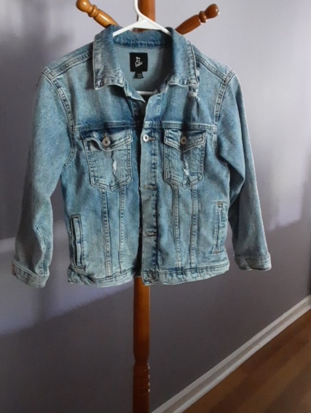 art class Light Wash Blue Denim Jacket for Kids Size M 7-8.